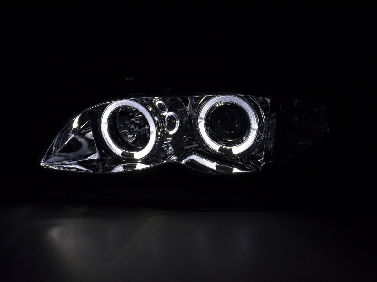 Scheinwerfer Set BMW 3er E46 Limo/Touring 02-05 chrom Scheinwerfer Set BMW 3er E46 Limo/Touring 02-05 chrom